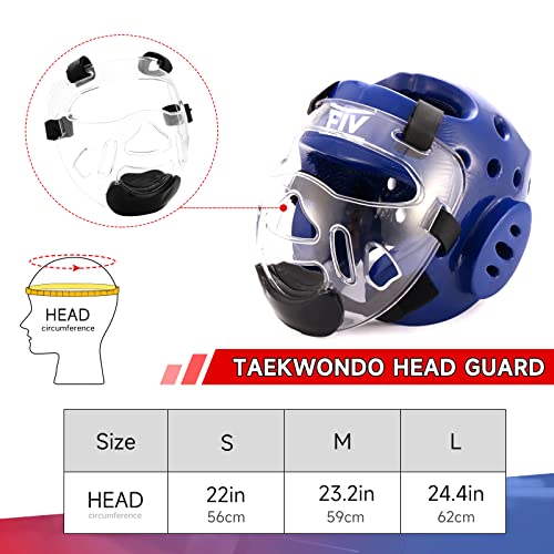 Fiving Karate Headgear,Mma Martial Arts Helmet,With Removable Face Shield,Soft Head Gear For For Muay Thai, Grappling, Sparring, Kickboxing, Karate, Taekwondo, Martial Arts #TOP2