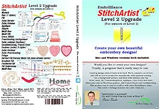 Embrilliance StitchArtist Upgrade Level 1 to Level 2 Digitizing Embroidery Software for Mac