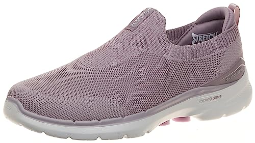 Image of Skechers Womens GO Walk 6 - Vibrant Smile Slip-on Walking Shoes