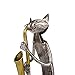 Too-arts A Playing Saxophone Cat Metal Sculpture Iron Statue Handwork Handicrafts, 3 Funny Design