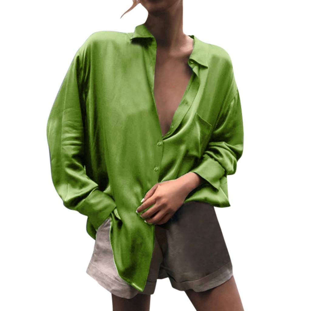 Solid Color Women T Shirts Long Sleeve Summer Loose Tee Ladies Cardigan Blouse Vest Button Tops Fashion