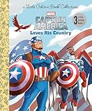 Captain America Loves His Country (Marvel) (Little Golden Book)