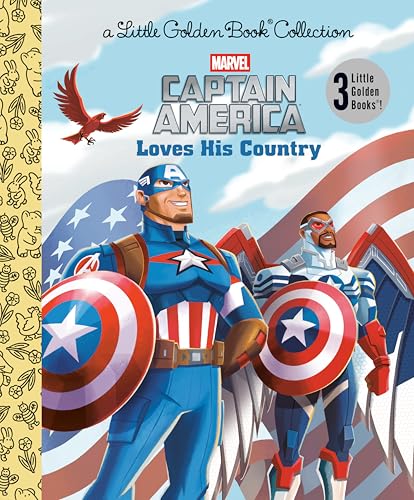 Captain America Loves His Country (Marvel) (Little Golden Book)