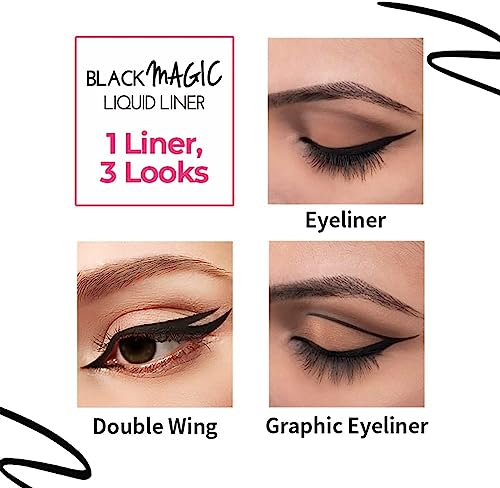 Image of Nykaa Black Magic Liquid Eyeliner - Super Black 01