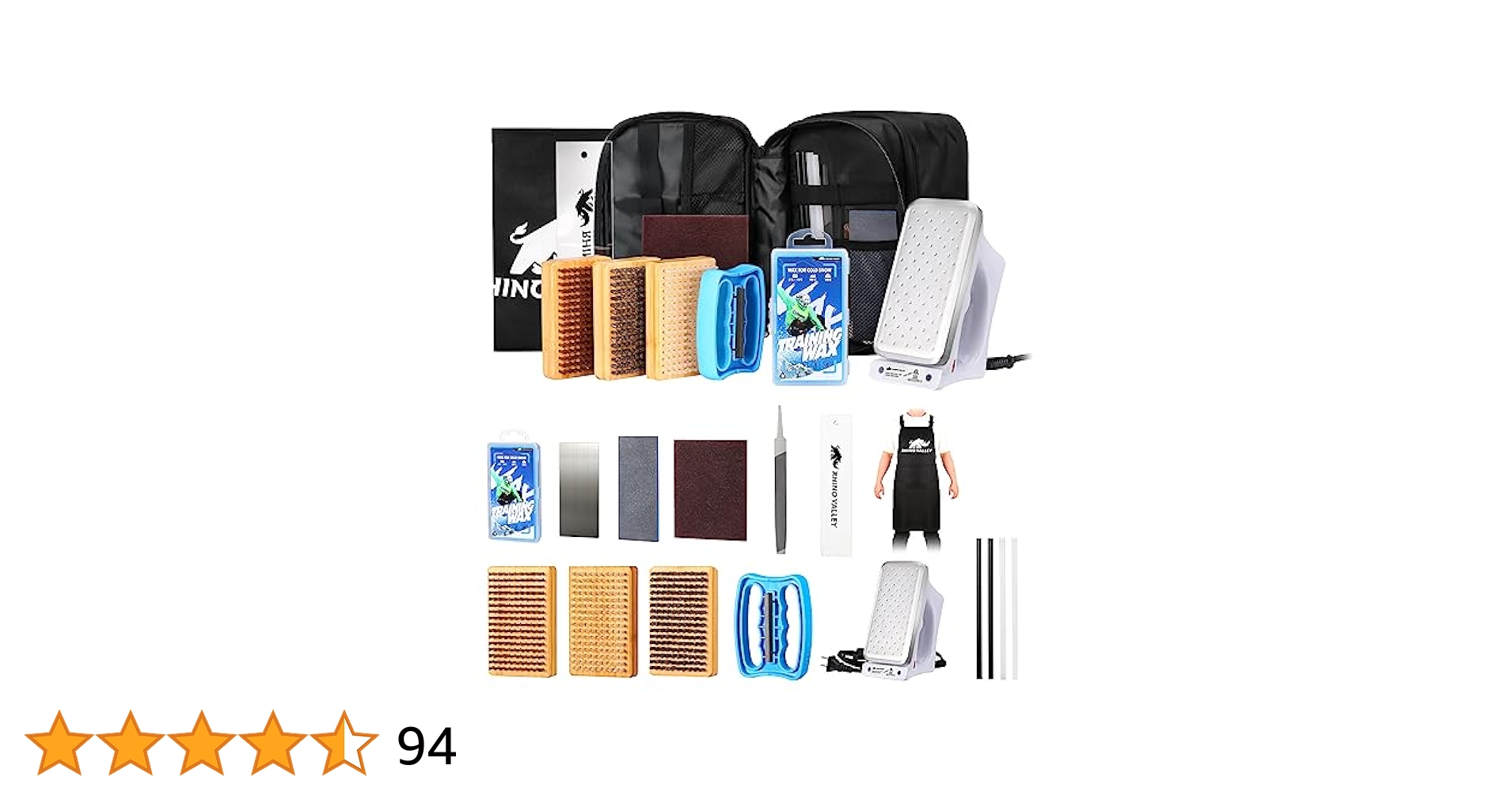 HFレーシングワックスセット Rhino Valley Ski Snowboard Tuning and Waxing Kit, 15PCS Ski