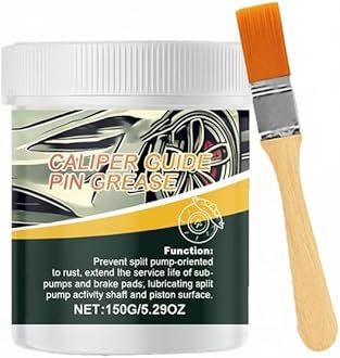 Brake Caliper Grease/Paste – Silicone Lubricant for Brake Assembly, Anti-Seize Automotive Grease, Eliminates Squeaking & Prevents Galling (Car brake caliper grease 150g)