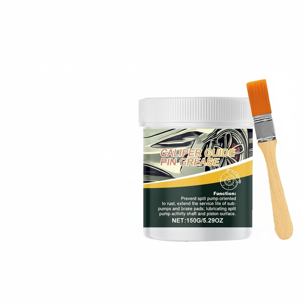 Brake Caliper Grease/Paste – Silicone Lubricant for Brake Assembly, Anti-Seize Automotive Grease, Eliminates Squeaking & Prevents Galling (Car brake caliper grease 150g)