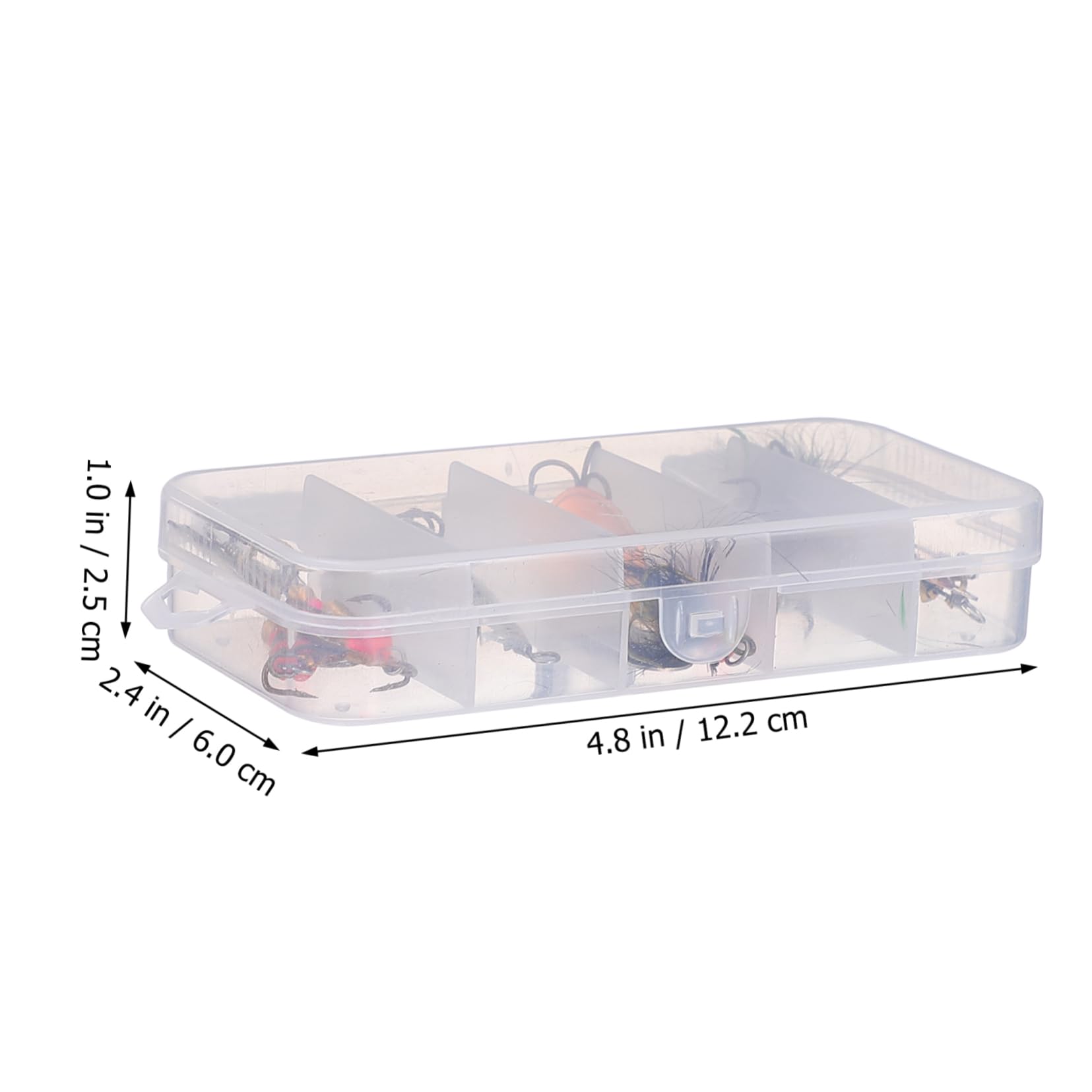 Toddmomy 30piezas Cucharillas De Metal para Pesca De Señuelos Brillantes Caja De Almacenamiento Cebos para Trucha y Lucioperca Accesorios De Pesca Duraderos y Ligeros