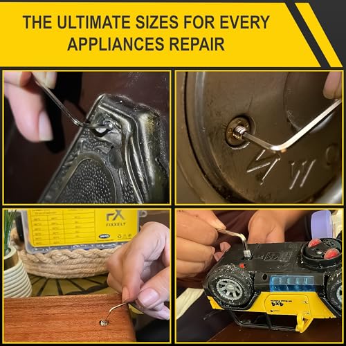 FIXXELY Set Screws Assortment Kit (M3, M4, M5, M6, M8) with Allen Keys – Durable 240 Pcs Metric Cup Point 304 Stainless Steel for Bathroom Fixtures, Door Knobs, Faucets, Plumbing, and More
