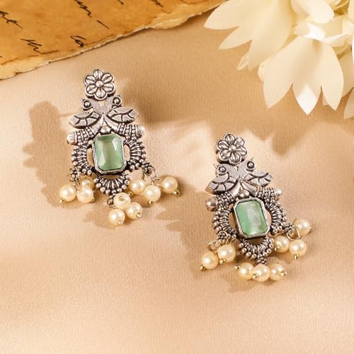 Image of Rubans Oxidised Necklace Set Jewellery Gift for Women & Girls