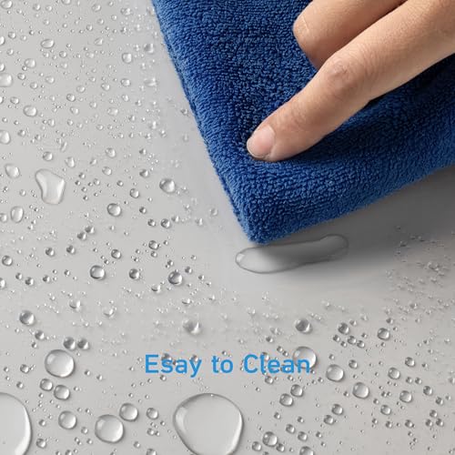 Image of EHZNZIE Clear Black Shower Curtain Liner 72x72, PEVA Waterproof Bath Curtain, No Chemical Smell, 3 Weighted Magnets, Durable with Rustproof Metal Grommets