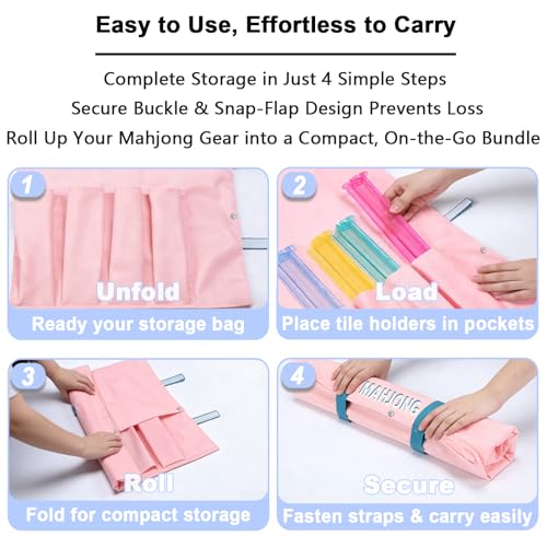 Set de 2 Bolsas para Mahjong Accesorios y Racks miniatura 4
