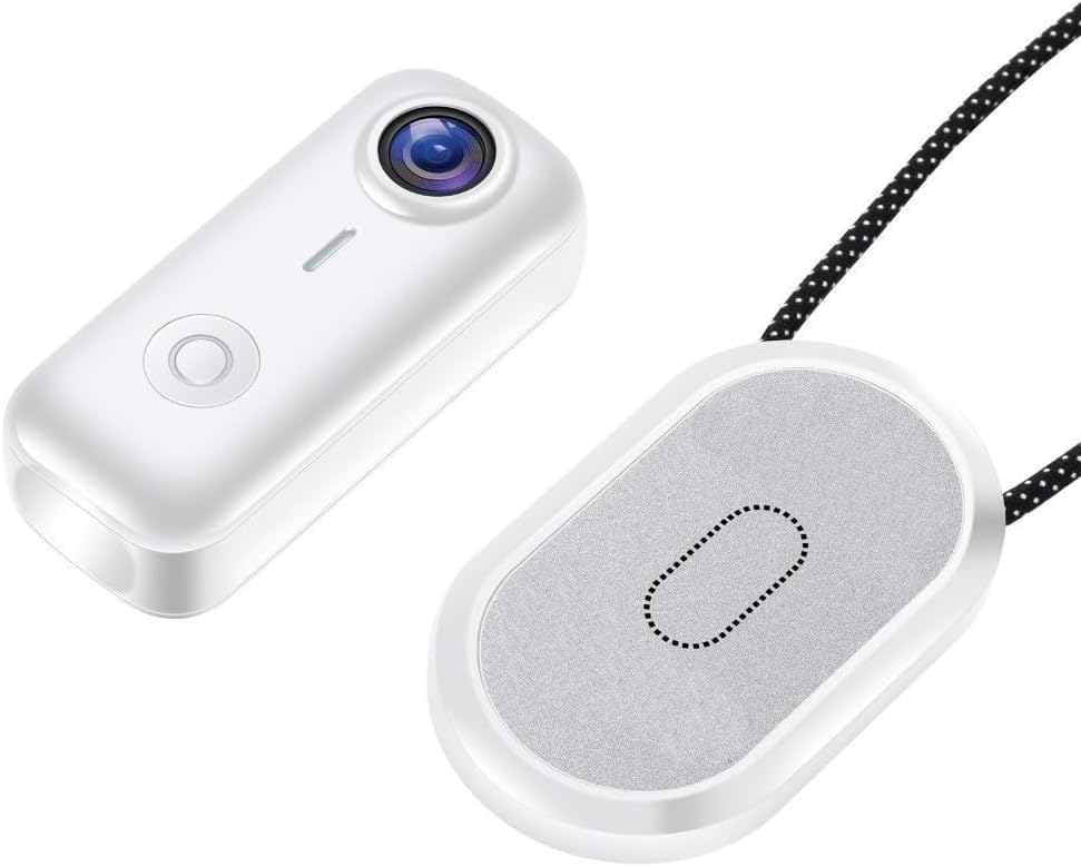 Magnetic Action Camera 2K WIFI 120 Degree Wide Angle Compact ABS Body Versatile Mounting for Cycling and Outdoor Sports Handheld Size for Travel and Daily Recor(White)