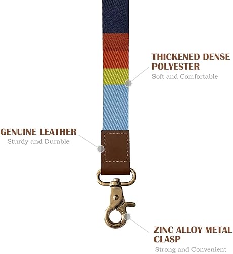 Miniatura 3 de Cordón de muñeca para llaves, lindo brazalete de mano para hombres, correa de llave de automóvil, llavero de teléfono celular, tarjetas de