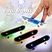 Woerma 6Pcs Light up Finger Toys Professional Finger Skateboard, Mini Skateboard Fingerboards for Creative Fingertips Movement, Novelty Toys for Adults and Kids Boys Girls Gifts