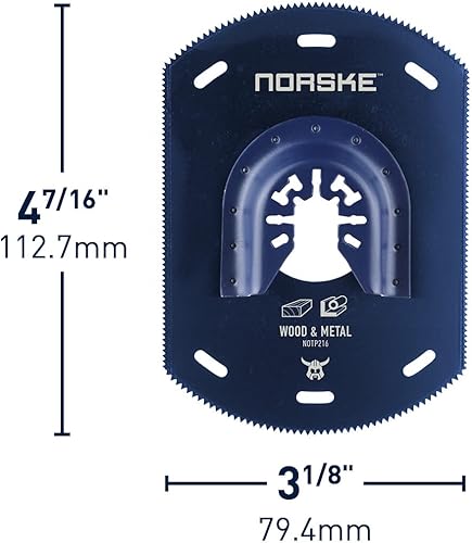 Miniatura 2 de Norske Herramientas NOTP216 Cuchilla de accesorios multiherramienta oscilante de borde cuádruple