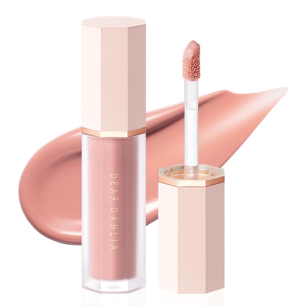 DEAR DAHLIA Petal Drop Blush (Barely) – Weightless Buildable Liquid Blush with High-Pigment, Long-lasting Dewy Finish, Natural Flush. Hydrating, Vegan, Cruelty-Free Korean Makeup for Cheeks. (0.14 oz)