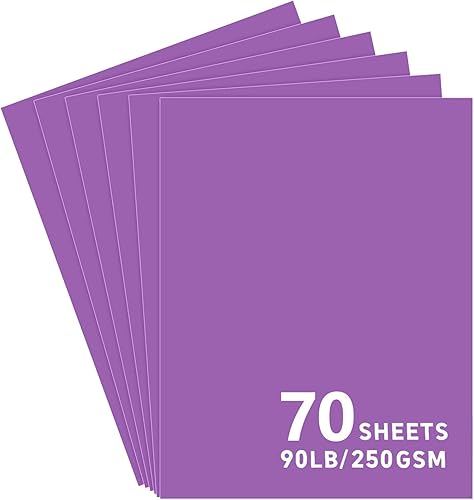 Miniatura 7 de 70 hojas de papel de cartulina marrón, cartulina de 8.5 x 11 pulgadas para Cricut, papel de construcción grueso para hacer tarjetas, álbumes