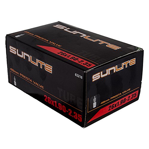 Sunlite Presta Valve Bicycle Tubes, 26 X 1.90-2.35" / 48Mm Valve #TOP14
