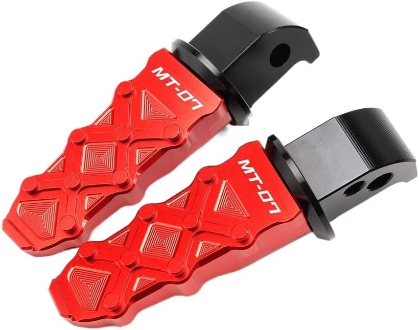 Miniatura 3 de QQLADY M - Estriberas CNC para motocicleta para Yamaha MT07 MT 07 MT-07 MT-07 2014-2019 2020 2021 Y (color  S rojo)