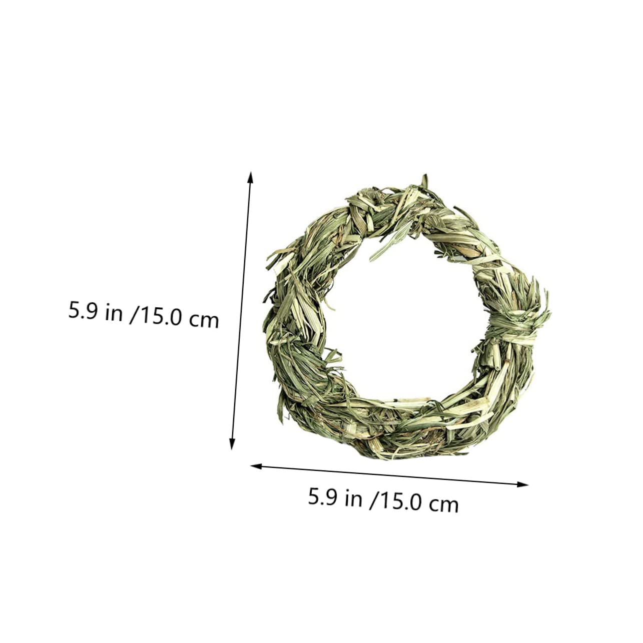 INOOMP 27pièces Jouets à Mâcher Foin pour Rongeurs Dispositifs De Molarité pour Chinchillas Cobayes Et Hamsters Comprend Anneaux Boules Et Torsades Foin