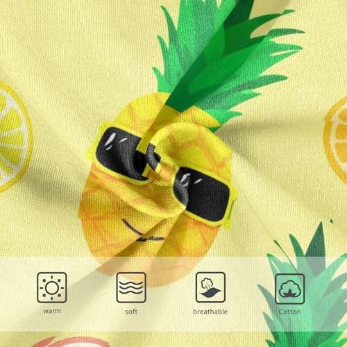 Cotton Toddler Girls Underwear Cartoon Yellow Pineapples Girl Panties Cute Durable Briefs Undies Kids 2t3