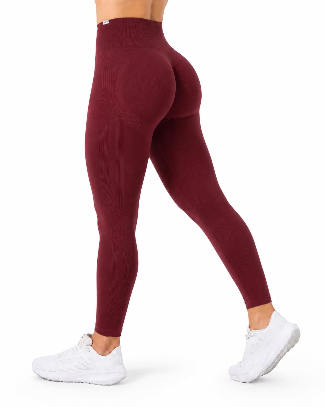SMILODOX Leggings Damen Vonda Seamless Sportleggings mit Scrunch, High Waist und V-Shape Bund, Gym Leggings, Yogaleggings, Fitnesshose mit Push Up und Scrunch Butt, Sport, Training & Freizeit