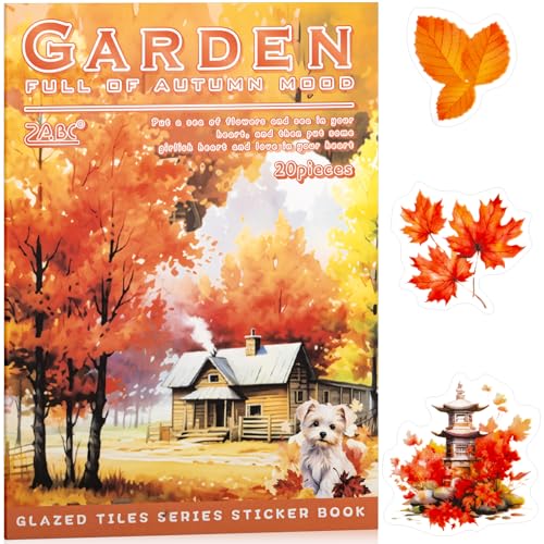 Uideyvi Autumn Filled The Garden Sticker Scrapbooking Supplies for Junk