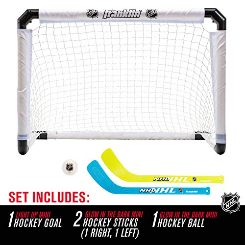 Franklin Sports Knee Hockey Set Includes 1 Light Up Hockey Goal 2