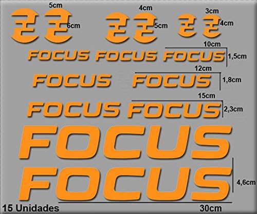 Ecoshirt 9K-TYYI-CJV2 Stickers Focus R121 Vinyl Adesivi Decal Aufkleber ะะขะตัั MTB Stickers Bike, Orange