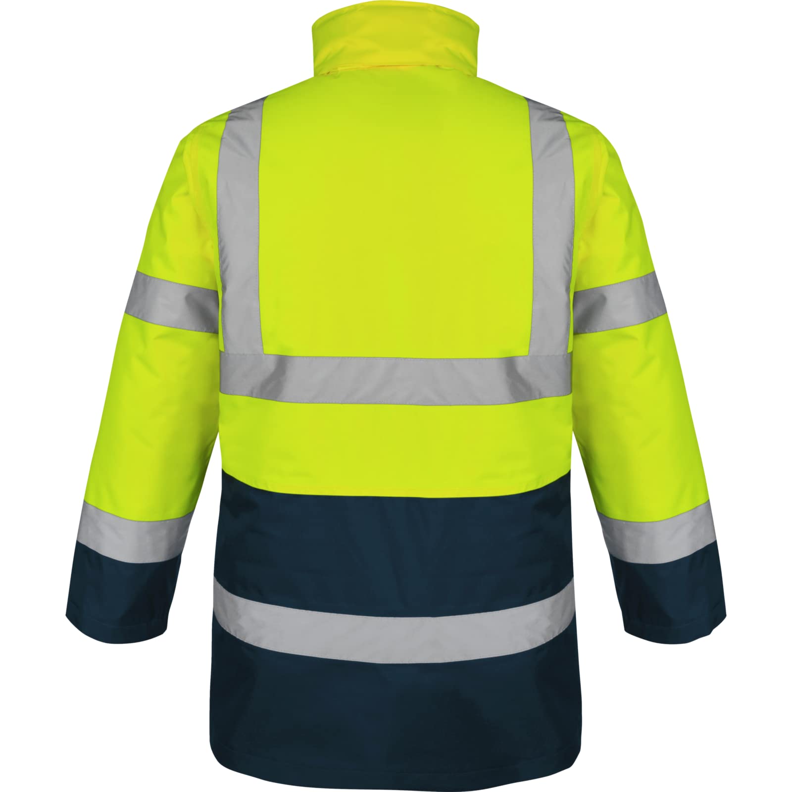 WÜRTH MODYF Parka de Trabajo Alta Visibilidad 3/2 Amarillo/Marino - Tamaño S