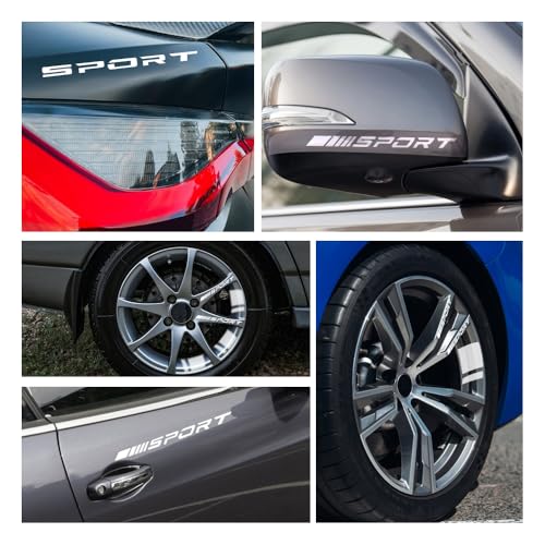 Image of 14 PCS Wheel Rim Decal Stripe Car Decal Reflective Car Decal, Car Wheel Decal for 18-21 Inch Wheels,Available on Most Models,Accessory for Rims Car(White