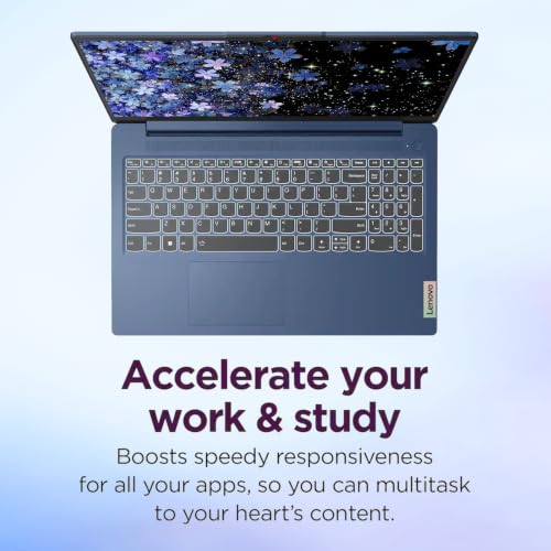 Image of Lenovo IdeaPad 15.6 inch Laptop, AMD Ryzen 5, AMD Radeon Graphics, FHD Display
