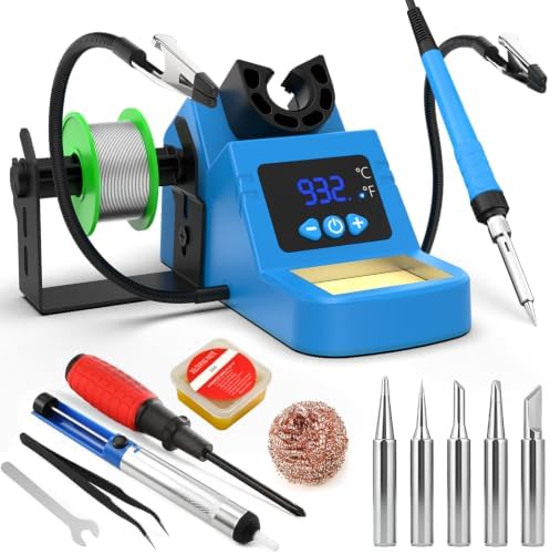 Soldering Station, 130W Digital Display Soldering Iron Station Ki...
