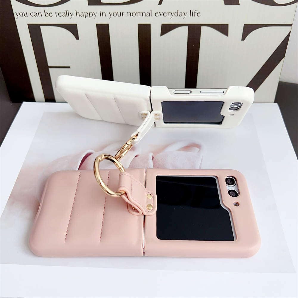 Custodia con anello opaco per Samsung Galaxy Z Flip 3, 4, 5, 5G, colore: azzurro cielo, per Samsung Z Flip 3