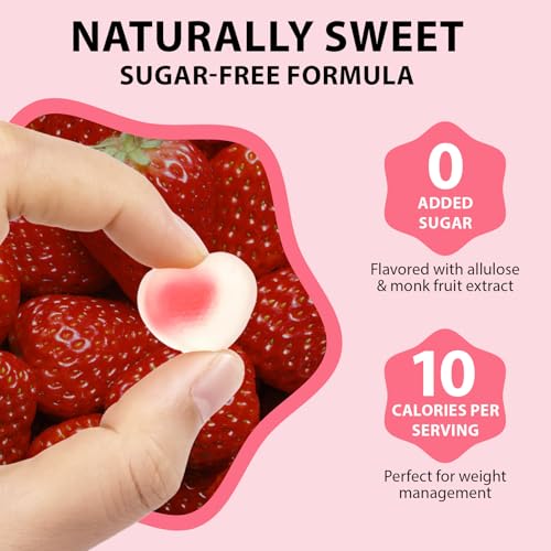 Multivitamin for Women, Boosts Healthy Bones Hair Skin and Nails, Boosts Immunity Energy, Womens Multivitamin Gummy 60p, Strawberry Flavor - Image 6