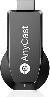 4K/1080P Anycast M100 Wireless Display Adapter, SmartSee WiFi Display Dongle HDMI Screen Mirroring Dual Core H.265/HEVC Decoder HD TV Stick Without Switching Miracast Airplay DLNA Support 4K 1080P