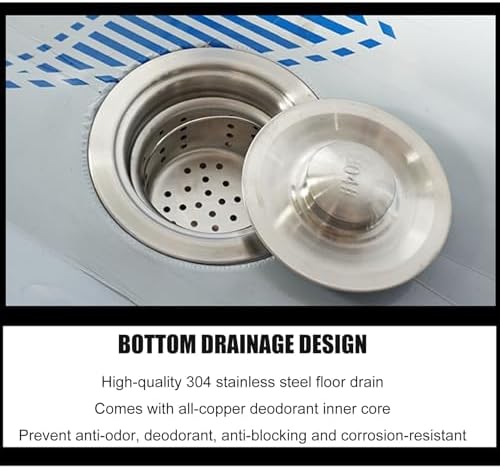 Commercial Stainless Steel Urinal Trough for Public Toilets, Large Capacity Drain Pipe Urinal for Hotels, Schools, Families, and Restrooms - Durable & Easy to Clean