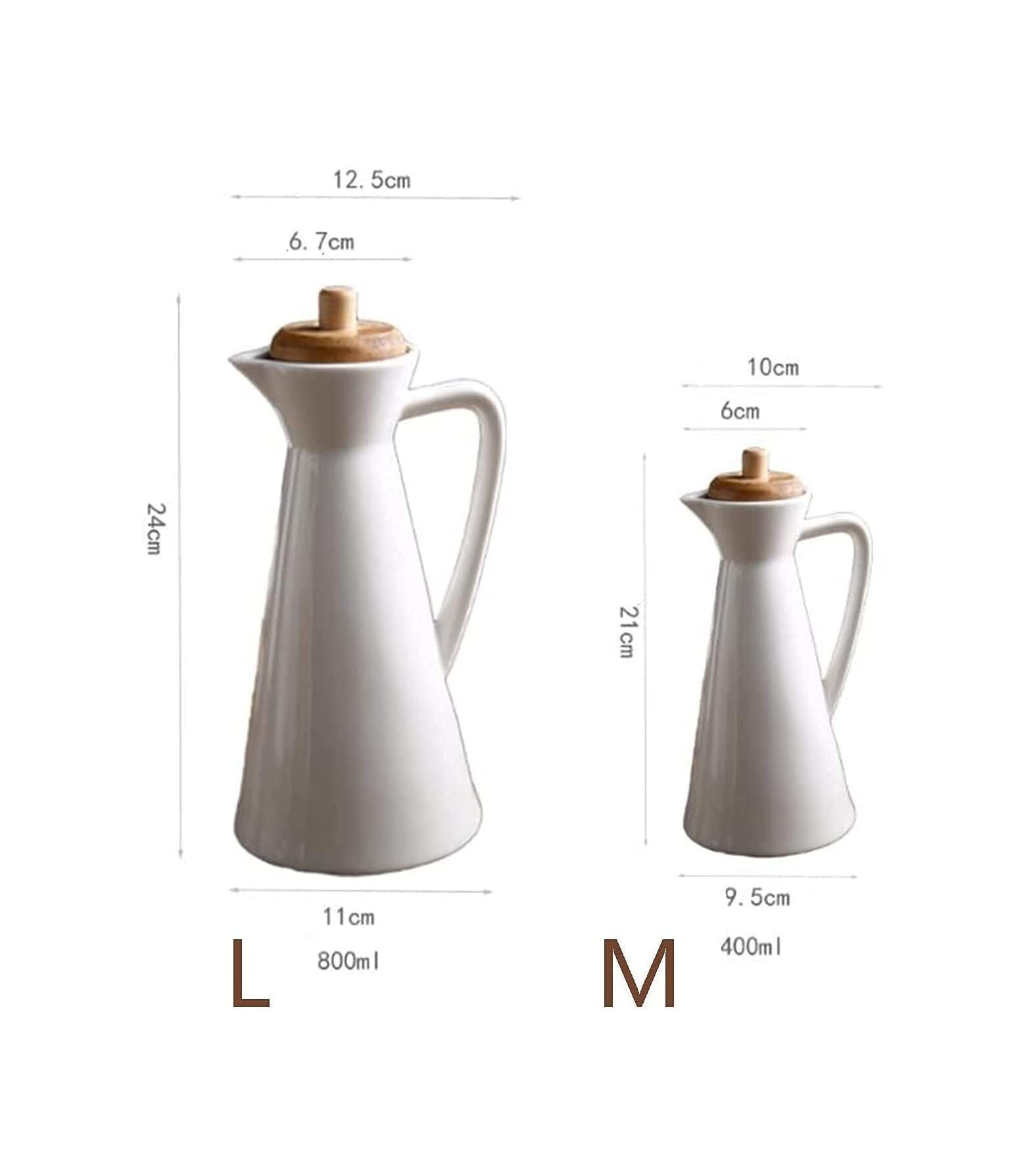 Ölspender Olivenöl-Spenderflasche Home Essentials Keramik-Öl- und Essig-Spenderflaschen mit Korken-Ölflasche