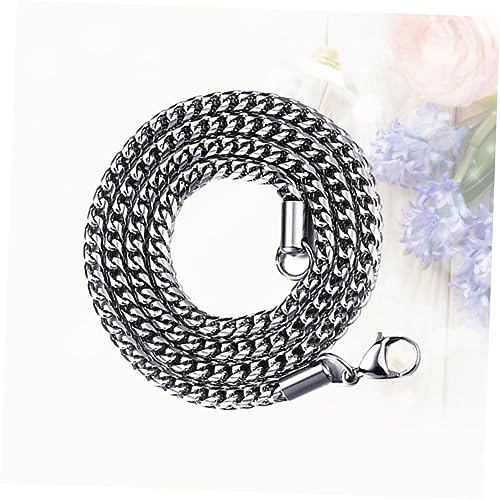 COHEALI 3 Pçs Colar De Aço Inoxidável Para Homens Correntes De Hip Hop Para Homens Joias De Aço Inox