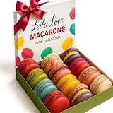 Leilalove Macarons 12 French Macaron - Baked to order Gift to remember - cookies warped individually to prevent breakage