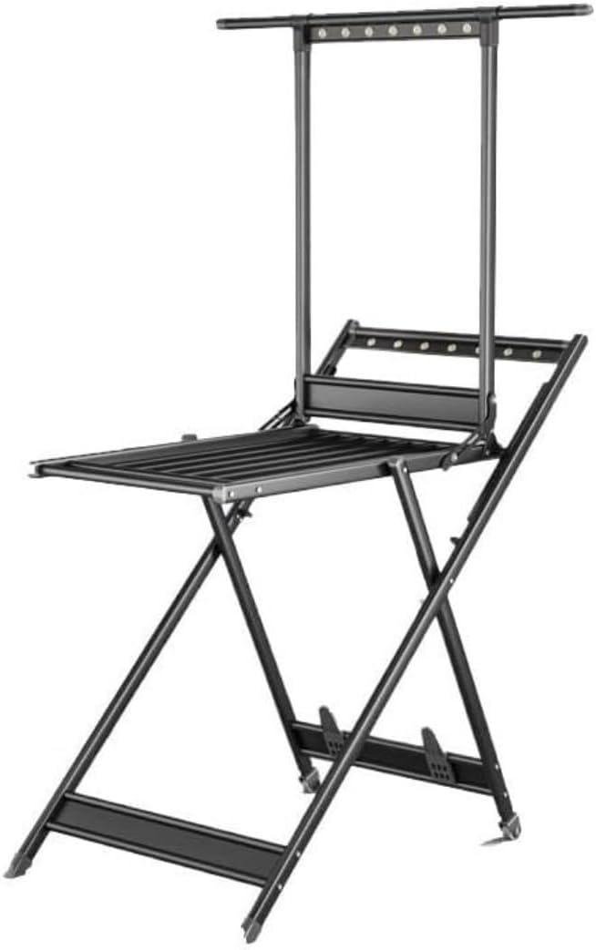 This Clothes Airer Laundry Drying Rack Aluminum Clothes Drying Rack for Laundry Indoor Outdoor Foldable Clothes Rack Drying Garment Rack Space Saving Clothes Drying Rack Indoor