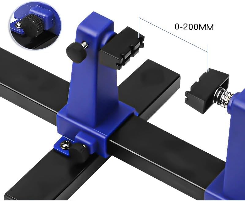 Miniatura 7 de DEVMO Soporte para placa de circuito, soporte de placa de circuito impreso ajustable, marco de soldadura de PCB y herramienta de reparación de
