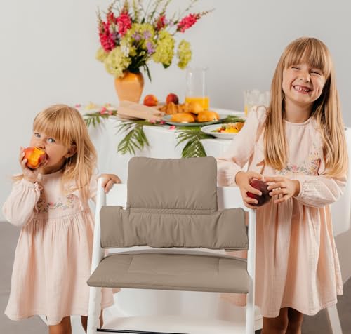 Image of Cushion Compatible with Stokke Tripp Trapp - Waterproof Soft Seat Cushion for Infants, Babies & Toddlers - High Chair Accessories, Easy to Install, Easy to Clean - Mocha