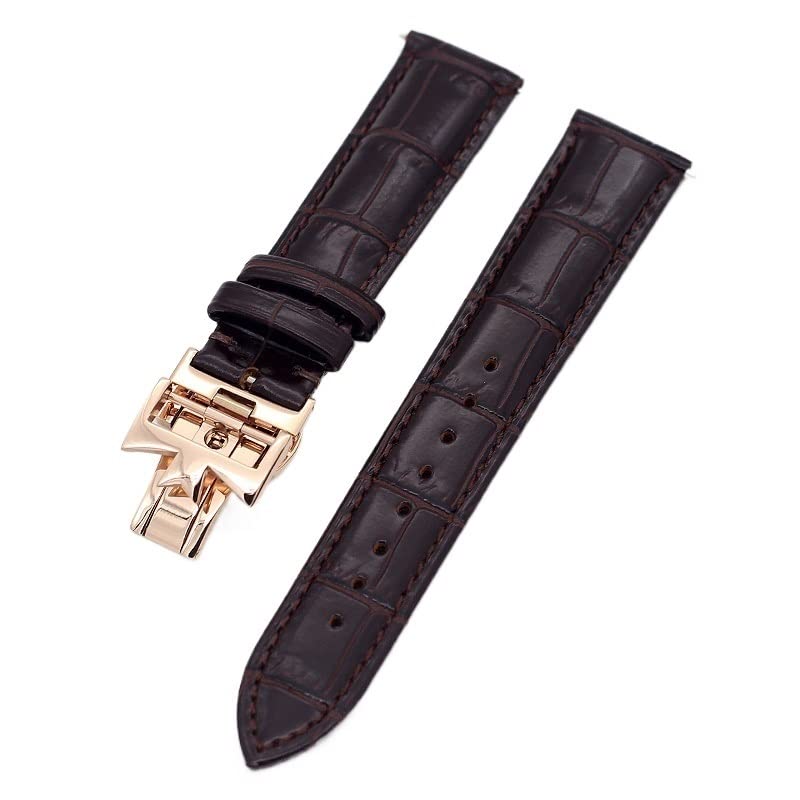 Correa de reloj de cuero para Vacheron Constantin, pulsera elegante para diario
