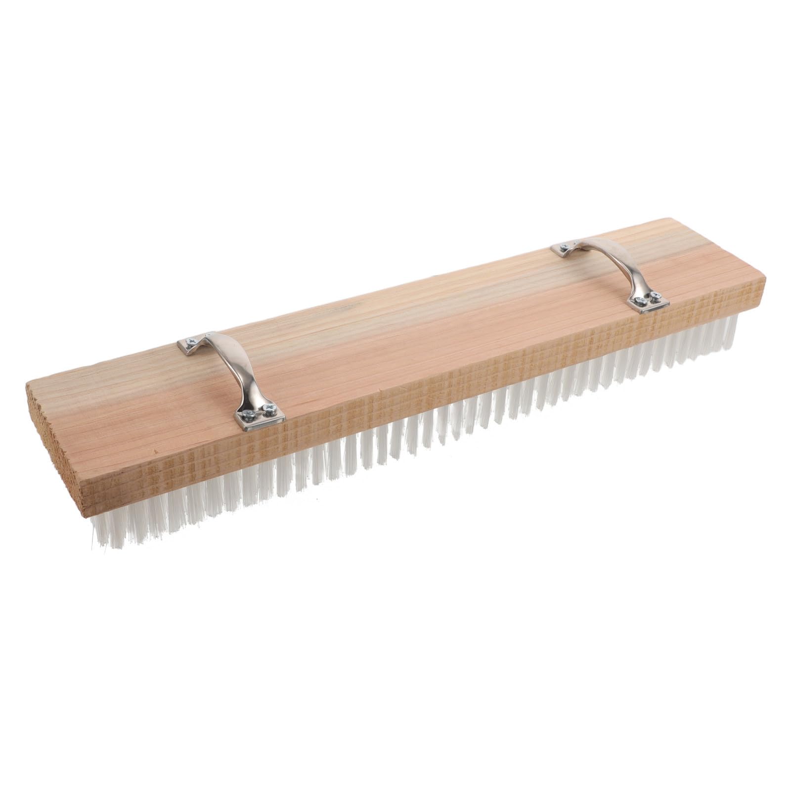 Cepillo para Limpiar Grietas y Ranuras en Elevadores Diseño Ergonómico, Madera y Acero Inoxidable para Limpieza Profunda en Supermercados y Hoteles