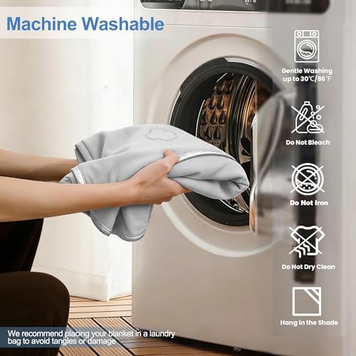 Image of Cooling Throw Blanket for Hot Sleepers,Lightweight Summer Blanket(50 inchx70 inch)