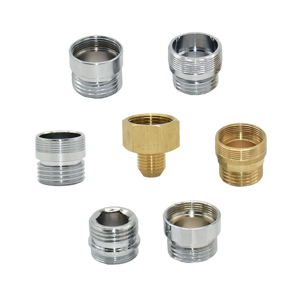 Connettore in ottone da 3/4" a filettatura M22 per rubinetto da giardino e domestico, raccordo di giunzione resistente.