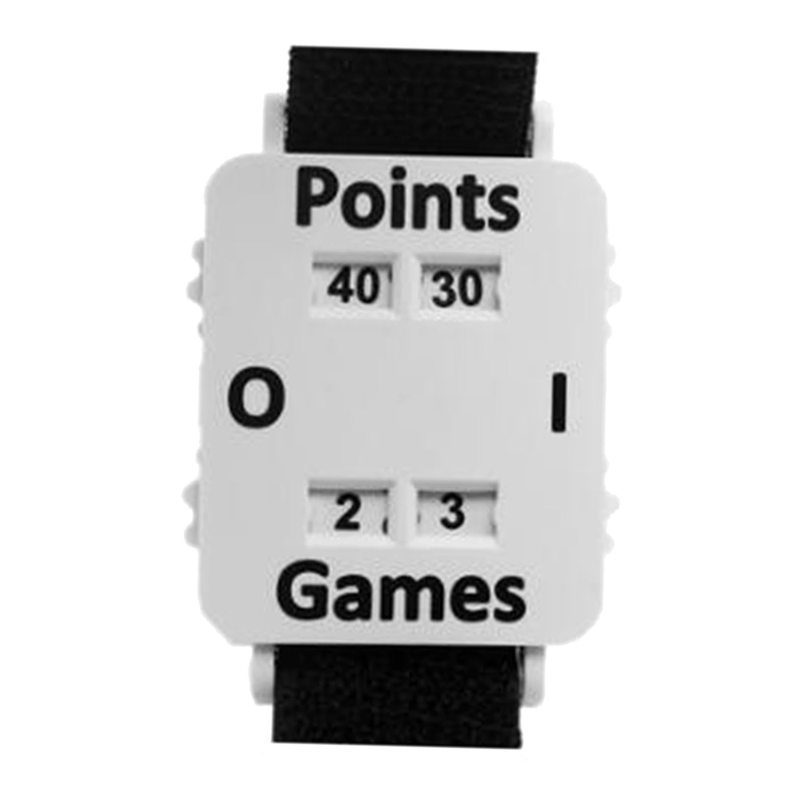 Ronyme Tennis Wrist Score Keeper,Tennis Scoreboard Score Counter WristBand Adjustable Wrist Strap for Practice Basketball Soccer, White