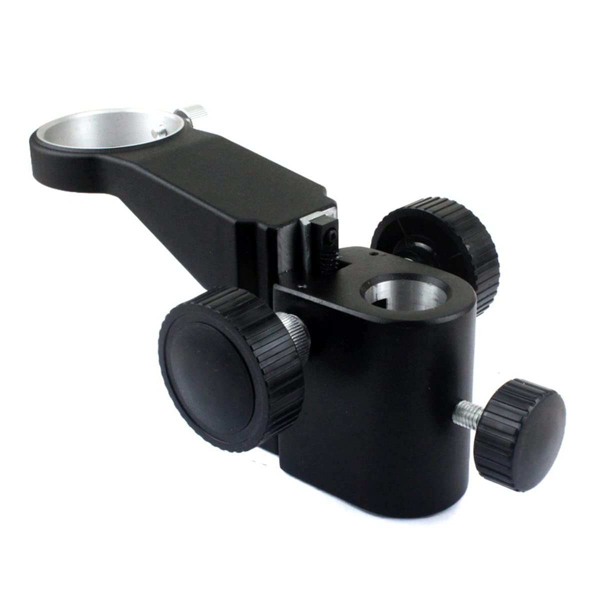 Lab Consumables 50mm Diameter Adjustable Stereo Microscope Stand Holder Support, Articulating Arm Bracket Microscope Gear Accessories Lens Adapter